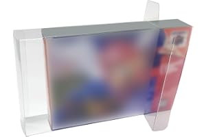 TRIPHKAR 10 Stycken Transparent Game Cartridge Box Case Protector för SNES N64 Games