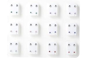 Ruluti Orecchini Misti Penetrante Pistola Decorazioni per Donne Uomini Bambina (Multicolore)