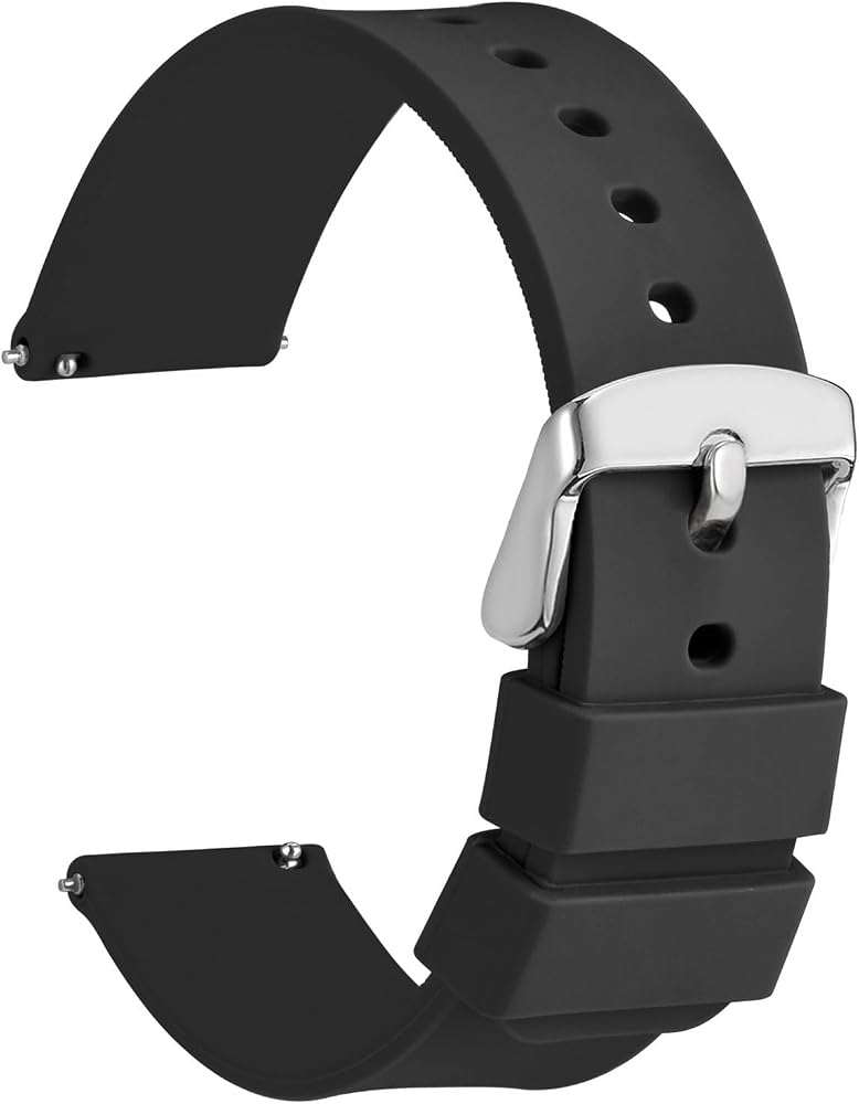 18mm-20mm-22mm-24mm Spor Silikon Saat Kordonu Kayışı | Silikon