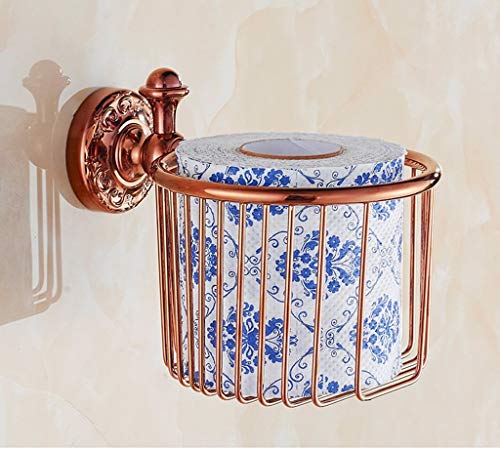 Preisvergleich Produktbild KinTTnyfgi Handtuchhalter, Toilettenpapierhalter, Toilettenpapierhalter, Continental-Korb, aus Kupfer (Farbe: Nr. 3) #3