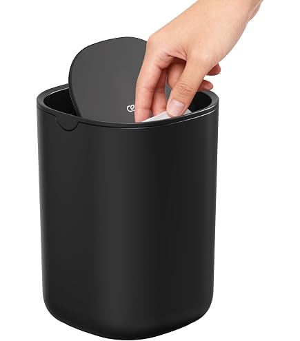 Tischmülleimer Mit Schwingdeckel 2L Mini Mülleime Produktbild-Vorschau 6