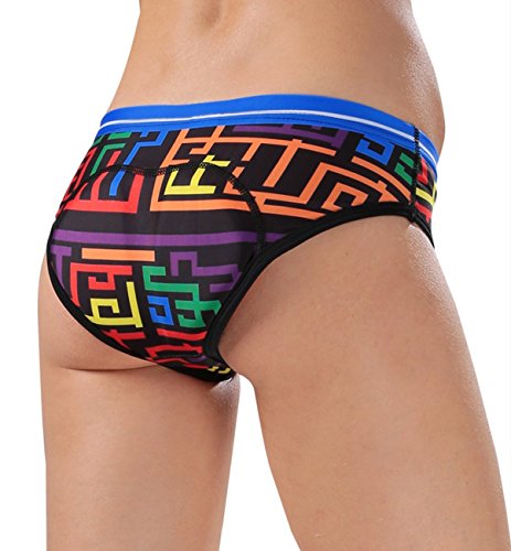iCreat Damen Radunterhose Bike Fahrradunterwäsche Unterwäsche Briefs mit Sitzpolster S/M/L/XL/2XL - 2