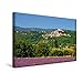 Produktbild Calvendo Premium Textil-Leinwand 45 cm x 30 cm Quer, Lacoste | Wandbild, Bild auf Keilrahmen, Fertigbild auf Echter Leinwand, Leinwanddruck: Provence - Zwischen Meer und Alpen Orte Orte