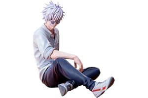 XINCHANGDA JJK Anime Gojo Satoru Figura Anime Camisa Blanca Gojo Satoru Figura Estatua 10CM PVC Colección Modelo Decoración Regalo