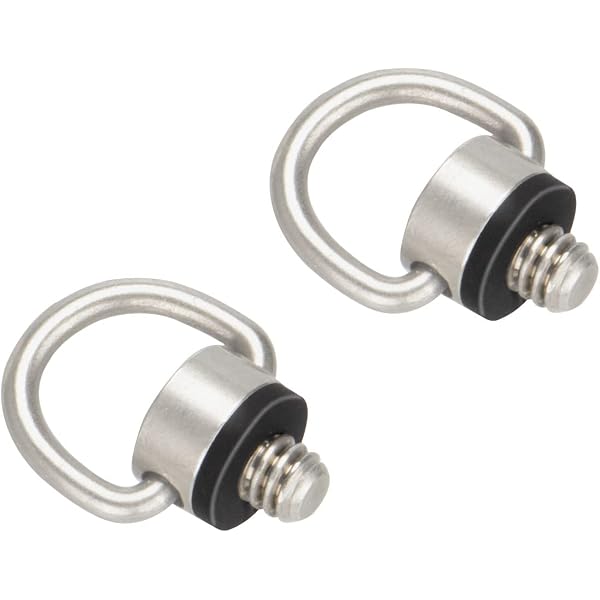 3Pz Girevole Moschettoni Con Anello Per Fotocamera, Vite Adattatore Per - 8
