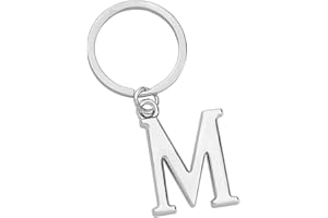 Freedale Keyring Letter - Initial Alphabet Key Ring Charm (M) Silver