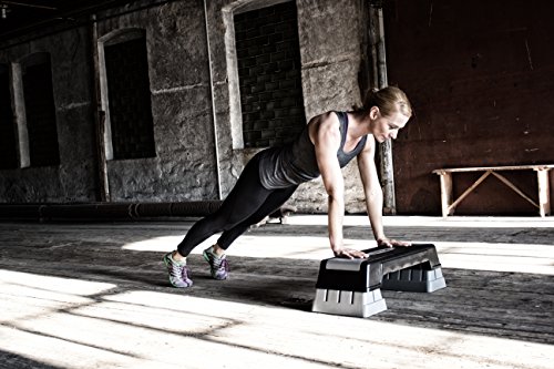 POWRX Steppbrett Höhenverstellbar Stepper Step Trainer Aerobic Stepper Stepbench Bis 150 kg - 7