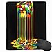 Produktbild Rainbow Melted Rubix Cube Rectangle Non-Slip Rubber Mouse Pad with Stitched Edges