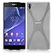 Produktbild Sony Xperia Z2 Silikonhülle in HALB DURCHSICHTIG von Cadorabo - X-Line Design TPU Schutzhülle für Sony Xperia Z2 – Handyhülle Bumper Case Backcover in HALB TRANSPARENT