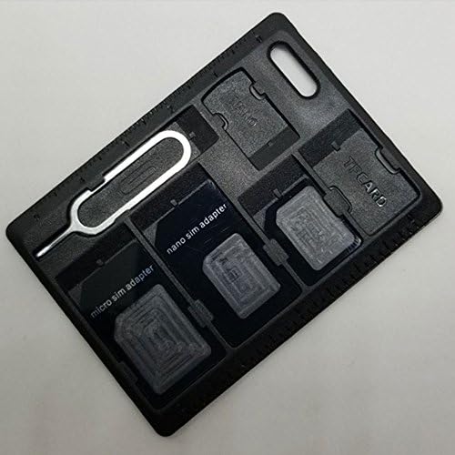 1PCS Memory Card Case Holder Organizer Box Keeper SDHC SDXC Micro SD TF SIM Nano Card Black