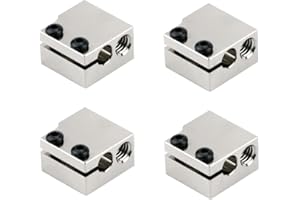 Cavabien Upgrade High Temperature Volcano Heater Block Kit Compatible with Anycubi Kobra Plus Max Vyper Artllery Sidewinder X1 X2 Genius Titan Aero Extruder Volcano Hotend Parts 3D Printer