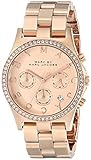 Marc Jacobs MBM3118 Damen Uhr mit Edelstahlarmband, Gold/Grau