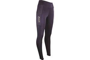 AK RIDING SPORTS AK Oreo AKRS-6052-01 - Calzamaglia da equitazione, a vita alta, traspirante, con seduta completa, impugnatura in silicone