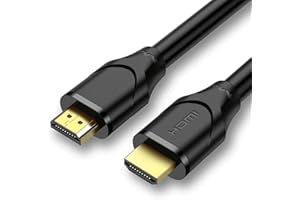 CABLEPELADO WIRING Câble HDMI 4K, Câble HDMI 2.0, Câble HDMI Haute Vitesse, 4K Ultra HD 2160p (60 Hz), Câble HDMI Contacts Or, Compatible PC, PS4, PS5, Xbox, Smart TV, Noir, 15 Mètres