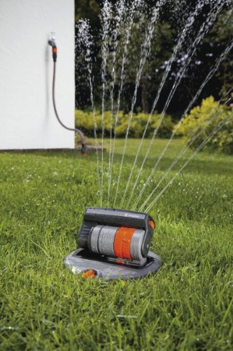 Gardena 8221-20 Viereckregner versenkbar OS 140 Komplett-Set (Beregnete Fläche 2 – 140 qm; Reichweite 2 – 15 m; Sprengbreite bis 15 m; Sprenglänge bis 9,5 m) kann fast Ebenerdig montiert werden - 3