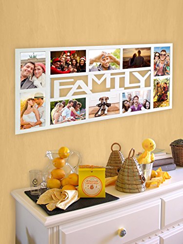 Empireposter – Collage Bilderrahmen Family – Kunststoff weiss Multishot – Größe (cm) - 2