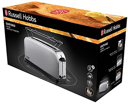 Russell Hobbs 21396-56 Oxford Langschlitz-Toaster, 6 einstellbare Bräunungsstufen, 1000 W, edelstahl - 2