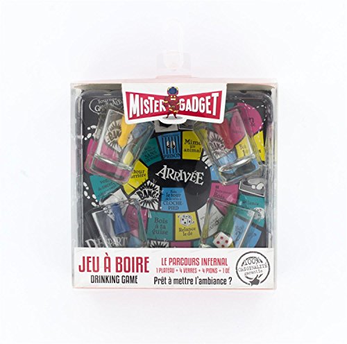 Jeu a Boire Le parcours Infernal et 4 verres, 4 pions - Apero Soiree Fete Defi Gage - 029