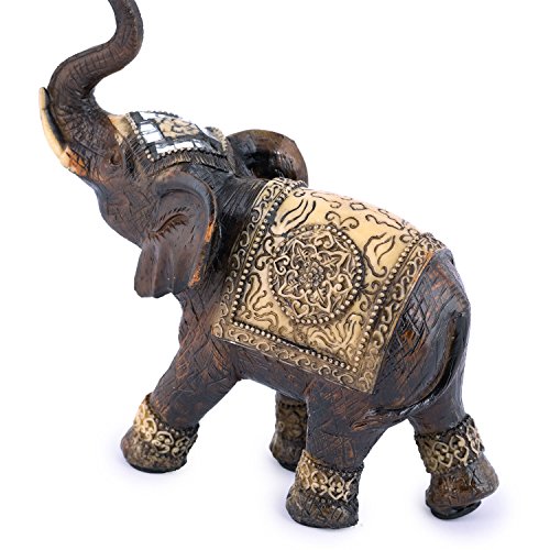 PAJOMA 16945 Elefant Figur Omysha, Kunstharz, Höhe 15 cm - 4