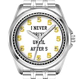 Personalisierte Herrenuhr, modisch, wasserdicht, Diamond_676.It's Five O'Clock Somewhere