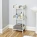 Price comparison product image Filigree Bathroom Collection Floor Shelf, White by Silverwood