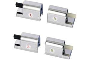 YUETTYY Charnières de rechange traditionnelles et contemporaines pour abattant de toilettes, kit de fixation de rechange avec charnières à fermeture amortie (2)