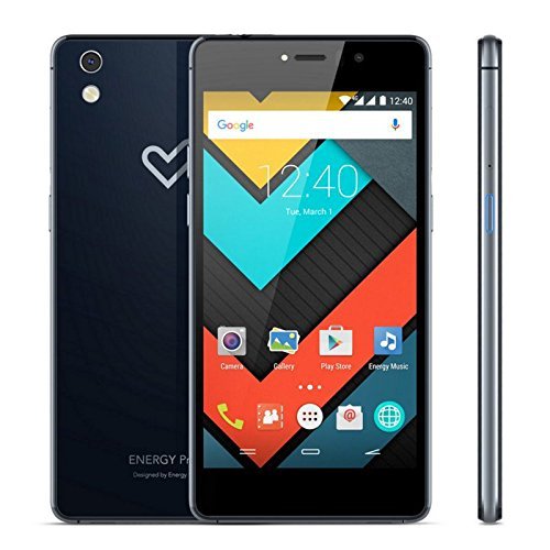 Energy Phone Pro 4G Navy - Smartphone 4G, Quad-Core Snapdragon 616, RAM de 2 GB, Memoria Interna de 16 GB, cámara de 13 MP, Android 5.1, Azul Marino