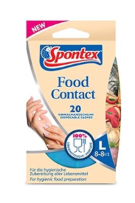 Mapa - Gants de Ménage Contact Alimentaire - 60 gants fins - Taille 8/L