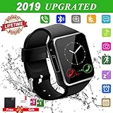 Bluetooth Smartwatch Touchscreen Kamera Wasserdicht Smart Uhr Sport Smart Watch mit Whatsapp Bluetooth Uhr Handy Intelligente Armbanduhr Kompatibel IOS Phone Andriod Samsung Huawei für Herren Damen