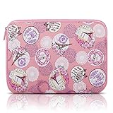 Arvok 15 15.6 Pouces Housse pour Ordinateur Portable en Néoprène Pochette Sacoche pour Chromebook Ultrabook Netbook Tablette (Rose Romantique)