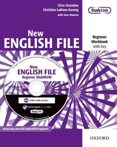 Portada de New English File Beginner. Workbook with Key and Multi-ROM Pack