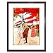 Produktbild AD BICYCLE PLASSON RETRO STYLE WOMEN PARK PARIS FRAMED ART PRINT B12X10576