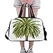 Produktbild Plosds Dattelpalme Große Yoga Gym Totes Fitness Handtaschen Reise Seesäcke Schultergurt Schuhbeutel Für Übung Sport Gepäck Für Mädchen Männer Frauen Outdoor