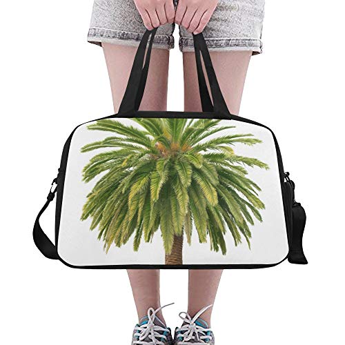 Preisvergleich Produktbild Plosds Dattelpalme Große Yoga Gym Totes Fitness Handtaschen Reise Seesäcke Schultergurt Schuhbeutel Für Übung Sport Gepäck Für Mädchen Männer Frauen Outdoor