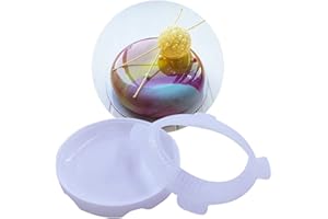 TUKE 1 juego de moldes redondos de silicona eclipse para mousses, helados, pasteles, pasteles, decoración de sartenes, accesorios para hornear