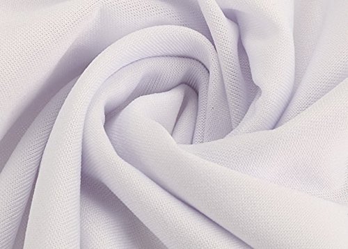 Homdox 100 Stücke Universal Stuhlhusse Elasthan Stretchhusse Stuhlbezug Stuhlüberzug Stuhl Husse f. Hochzeit Partys Bankett Dekoration Weiß - 6