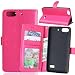 Produktbild Nancen Huawei G Play Mini / Honor 4C (5,0 Zoll) Lederhülle Neu Style Acht Farbe Weich PU Flip Case Ledertasche / Schutz Etui, Einfach Vintage Kollektion Karten Slot Foto Wallet Hülle Handy Tasche Zubehör