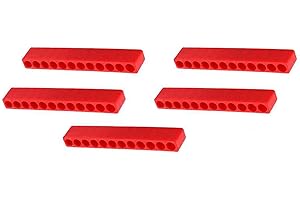 YUMILI 5 sztuk 12 otworów do przechowywania bitów, ?rubokr?t, trzpie? sze?ciok?tny, uchwyt na karty, g?owica wiatrowa, mi?kkie gumowe paski