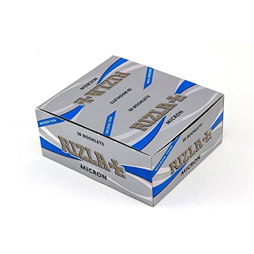 Rizla Micron King Size Slim (Micron Thin) Smoking Rolling Papers - 5 Booklets by Rizla
