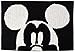 Produktbild Disney Duschvorhang mit Mickey Maus und Minnie Maus, 177,8 x 182,9 cm, aus Stoff Badteppich Black/White Rug