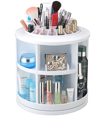 Adoraland Drehar 360 Kosmetikorganizer für Makeup,Kosmetikorganizer Weiß