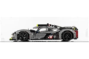 icuanuty Acryl Vitrine für Lego Technic Peugeot 9X8 24H Le Mans 42156,Staubdichte Lagerung Vitrine für Lego 42156 Spielzeugauto, Lego-Liebhaber (Nur Vitrine), Größen:63x30x17 cm