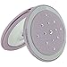 Pearlised Pink Oval Compact Mirror With Swarovski Crystals 5 x Magnification SC964