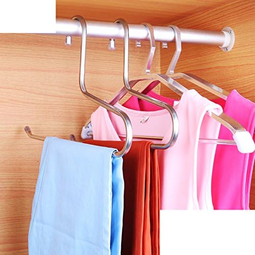 Stainless steel multi-function pants slip wardrobe trunks hanging-A