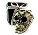 Produktbild Totenkopf Deko-Toten-Schädel Skull mit Stacheldrath verschnürt als Spardose im Geschenk-Set in schwarzer Geschenk-Box Gothic, Mystik, Fantasy, Dekoration, Party-Geschenk, Spardose