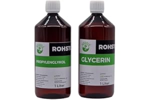 Ultrabio 1000ml Glycerin E422 + 1000ml Propylenglykol E1520 Pharma-Qualität USP zertifiziert