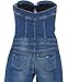 MISS SIXTY "Sophie Overall Bustier Jumpsuit" womens bootcut jeans denim (navy blue)