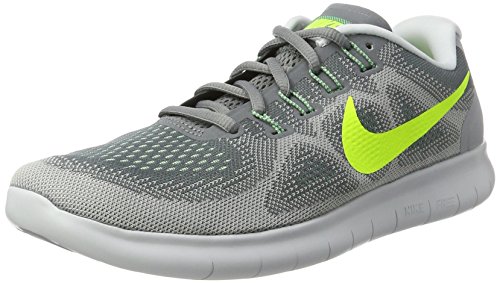 Nike Herren Free Rn 2017 Laufschuhe, Mehrfarbig (Cool Volt-Wolf Grey-Ghost Green), 43 EU
