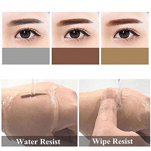 TOPBeauty 3 Paare Wasserdichte langlebige Augenbraue Pulver Stempel Augenbrauen Enhancer Bilden Werkzeuge Wellig Set - 5