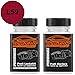 Produktbild TRISTARcolor Autolack Lackstift Set VW/Volkswagen L59 Bundesbahn-Rot/Cherry Rot Basislack Klarlack je 50ml